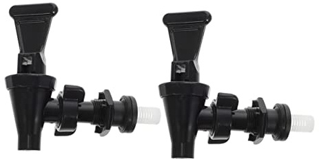 Ciieeo Grifo de Barril de Plástico para Dispensador de Bebida, Paquete de 2 Piezas Buen Sellado y Flujo Desviado, Adecuado para Dispensadores de Jugo y Agua Filtrada