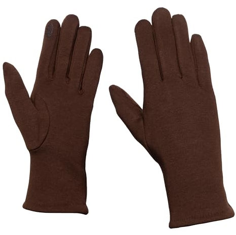 MAPIMANIA - Handschuhe Damen elegant für Winter, Touch Screen, gefütterte Arbeitshandschuhe aus warme Stoff, Reithandschuhe Women