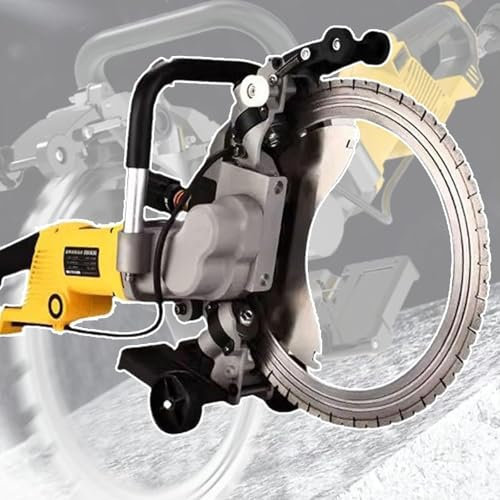 DDZJTPP Electric Concrete Saw,5000W Motor Circular Saw Cutter,Wall Chaser,Wet Disk Saw Cutter Includes Water Line,Pump and Blade,for Cutting Concrete,Stone,Brick