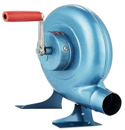 Manivela Herrero Forja Soplador - Parrilla del Encendedor del Carbón, Ventilador De Barbacoa Fácil De Operar, Ventilador De Barbacoas, para Acampar/Picnic(120W)