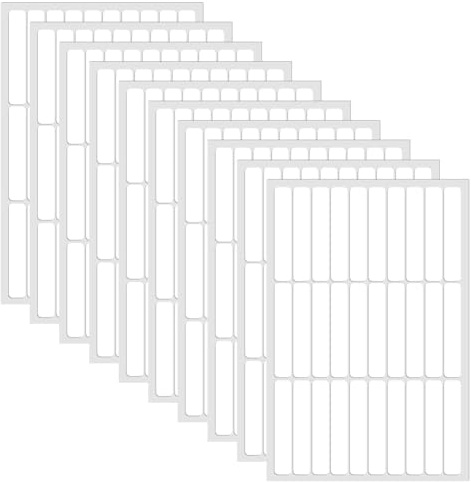 craspire 10 Feuilles de Ruban adhésif Double Face pour Ongles Ruban adhésif Transparent Ruban adhésif pour Pression sur Les Ongles Art Display Strip Packaging Design Storage Salon Supplies Colors