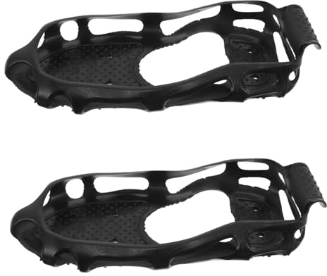 Supvox Eisstollen Für Schuhe Aus Tep-Material rutschfeste Schuhgriffe Für Eisfischen Schneewandern Und Bergsteigen Traktionsstollen Mit Optimaler Haftung Eisigen Oberflächen