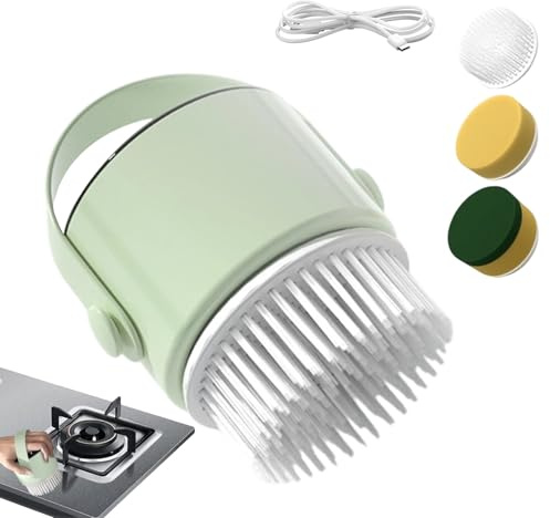 Electric Cleaning Brush | Rechargeable Electric Brush 1200mAh | with 3 Replaceable Heads Powerful Wireless Automatic Cleaner for Tiles Joints Bathroom Floor