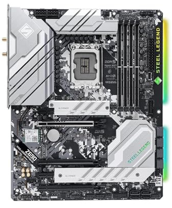 schede madri Fit For ASRock Z690 Steel Legend WiFi 6E/D5 LGA1700 DDR5 128G M.2 Supporto CPU 14900F 14700 13400 12400