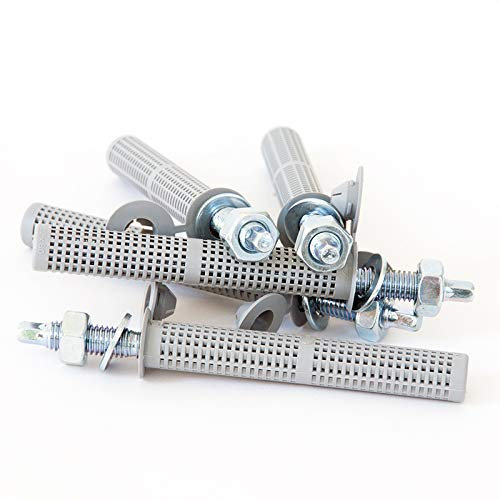 Montageset für Verbundmörtel: 5 Siebhülsen Ø12 x 80mm + 5 Ankerstangen M8 x 110mm, verzinkt