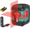 HYCHIKA Laser Level, Laser Levels Self Leveling with Double Laser Module, Laser Spirit Level with 2 Lines Horizontal/Vertical, Flexible Magnetic Base, 2 x AA Batteries Included