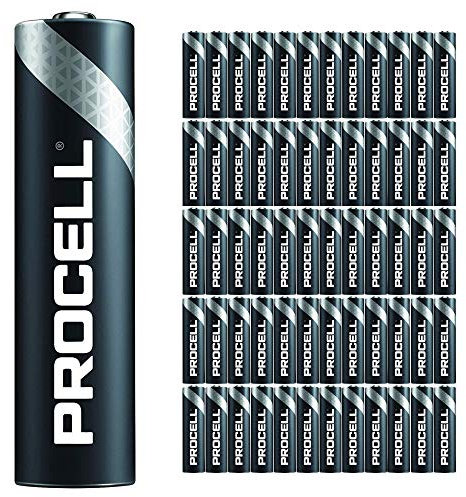 60 Pack - Duracell Procell AAA Batteries | 1.5V Industrial Power Alkaline Battery | Home or Office Use | Car Air Freshener Promo Pack | Reliable Long Lasting Power