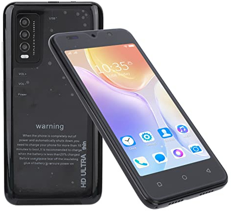 ASHATA Y30S Olåst Android-smartphone, 5.0in FHD Olåst Mobiltelefon, 2GB RAM 32GB ROM, 2MP 5MP Kamera, Ansiktsigenkänning, 2200mAh Batteri, Dual SIM, MTK6799 Quad Core CPU(Svart)