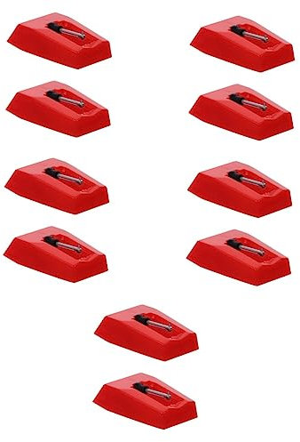 VICASKY 10pezzi Sostituzione Puntina Per Giradischi Ago Per Fonografo Con Testina Di Ricambio Accessori Per Dischi Vinile Pratica e Resistente