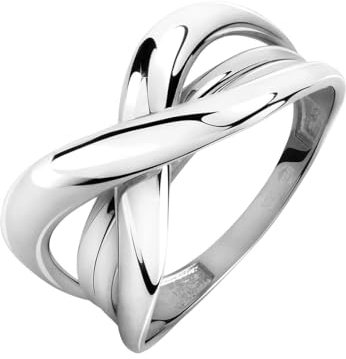 CHRIST Damen-Damenring 585er Weißgold 50, Weißgold 32024909
