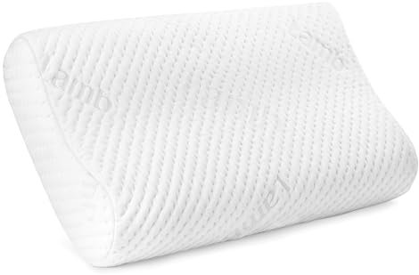 LAMB Nackenstützkissen, Höhenverstellbar Memory Foam Kissen, Ergonomisches kopfkissenn, Kissen für nackenschmerzen, Atmungsaktiv, Waschbarer Kissenbezug