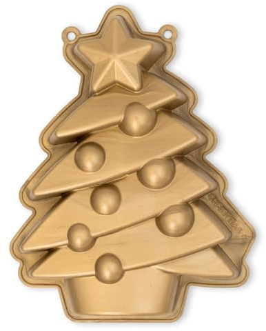 CÉCOA • Moule à Gâteau Noël • Sapin de Noël • 100% Silicone • Haute Qualité • Anti-Adhésif • Sans BPA • Cuisson Parfaite et Démoulage Facile