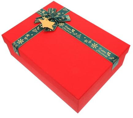 EXQUIMEUBLE Papier Geschenkbox Mit Deckel Und Schleife Für Weihnachtsfeiern Cupcake-box Aufbewahrungsbox Aus Karton Für Kuchen Süßigkeiten Und Geschenke