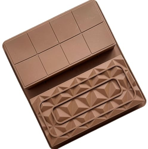 Silicone Chocolate Bar Mould | Chocolate Mould for Party | Cake and Candy Equipment for Food | Children Adults Christmas Birthday Party