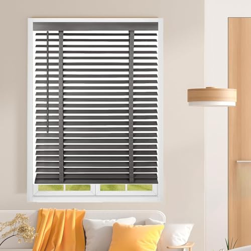 Holz Jalousie Für Innen/Außen Bambusrollo Jalousette 50 55 60 65 70 75 80 85 90 95 100 120 130 140 150 Holzjalousie Raffrollo Mit Lifter Für Türen/Wand/Terrasse/Garten/Küche(Black Walnut)