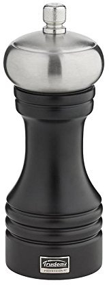 Trudeau Moulin à sel en acier inoxydable Noir mat 15,2 cm