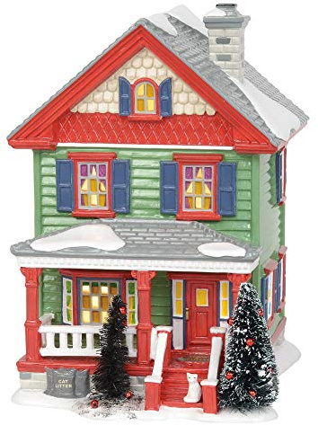 Department 56 Original Snow Village National Lampoon's Christmas Vacation Aunt Bethany's House Lit Building, 8.07 Inch, Multicolor