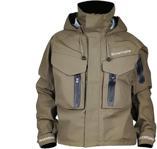 Riverruns Watjacke zum Angeln, atmungsaktiv, Outdoor-Regenmantel zum Fliegenfischen