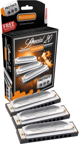 HOHNER Mundharmonika, Special 20 Progressive, C/G/A, Pro Pack