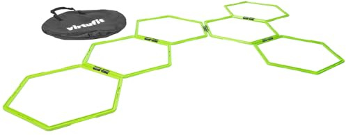 VirtuFit Hexagon Agility Grid - Speedleiter - 6 Stück - Inklusive Aufbewahrungstasche