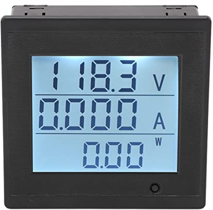 Multímetro Amperímetro Voltímetro DC 6-200V Monitor de Voltios con Función de Alarma Voltímetro Digital Pantalla LCD Tensión de Corriente Digital Medidor de Energía Monitor de Batería