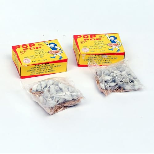 vama Knallerbsen Retro Horse Brand - Knallteufel Scherzartikel für innen Uns außen, Feuerwerk für Partys, Silvester und Späße, 50 Stück je Packung (4)