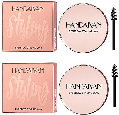 Braue Wachs Braue Gel Braue Shaping Wachs für Braue Laminierung Effekt Braue Gel Klare Seife Wasserdichte Augenbraue Styling Wachs Langanhaltende Augenbraue Make-up für Laminierung Effekt (2 Pcs)
