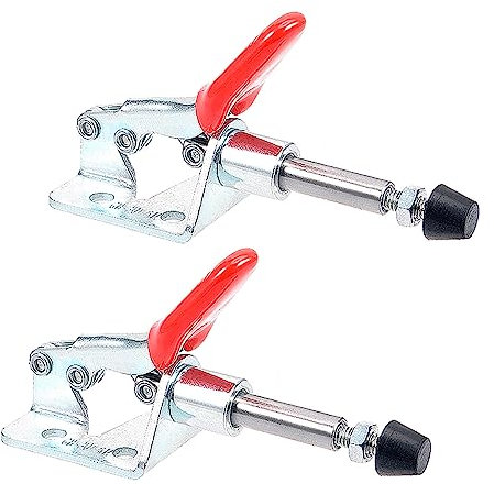 CoCud Toggle Clamp, GH-301-AM 110Lbs Holding Capacity, Push Pull Action Quick Release Down Clamp Duty - (Applications: for Woodworking), 2-Pieces