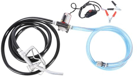Pompe à Moteur électrique Auto-amorçante, Pompe de Transfert de Carburant 12 V avec Interrupteur, Hauteur D'aspiration de 16,4 Pieds, Tête de Décharge de 32 Pieds, Pompe de