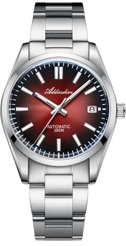 ADDIESDIVE Luxus Automatikuhr Herren Blasenspiegel-Saphirglas NH35A Leuchtend 100 m Wasserdicht Analoge Uhr Mit Edelstahlarmband Herren Automatikuhren AD2071