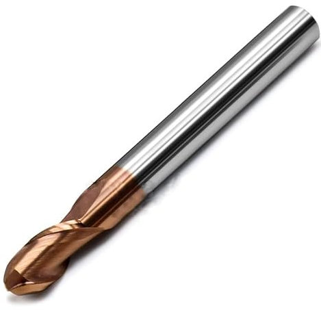 1pc Fräser Legierungsbeschichtung Wolframstahl Werkzeug 150L Hrc55 Verlängerung Ball Nose Schaftfräser Top Fräser Schaftfräser(R2x75)