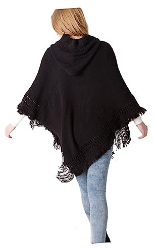 LIFKOME Großer Strickschal Für Damen Einfarbig Mit Kapuze Warm Und Langlebig Für Winter Und Herbst Aus Acrylfasermaterial