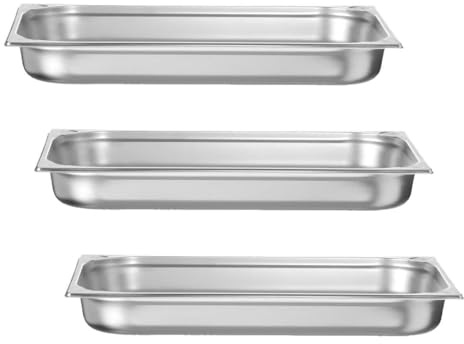 HENDI Bac Gastronorme, GN 1/1, résistance thermique -40 °C à 300 °C, utilisable dans des fours à convection, des réfrigérateurs, des bain-maries, des chafing dishes, 9L, 530x325x(H) 65mm, inox