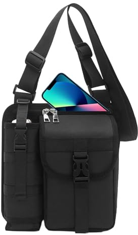 Ahuuen Sling Bag Für Männer | Sport Reise Angeltasche | Kleine wasserdichte Organizer für Smartphone und Wasserflasche für Herren für Pendeln, Arbeit, Sport, Wandern, Schule, Reisen und Fitnessstudio