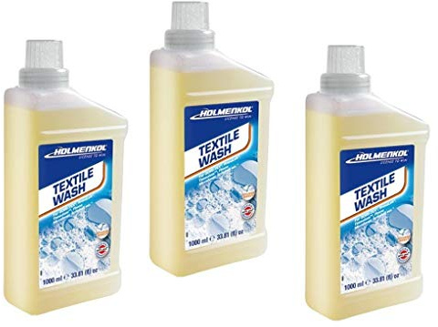 Holemenkol Textile Wash 3000ml Detergente Especial con Efecto higiénico y Ropa Deportiva Transpirable, Ropa Funcional y Rellenos sintéticos.