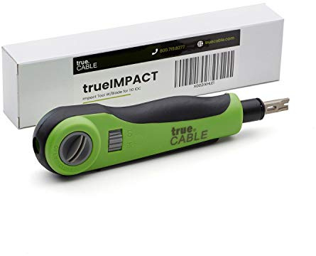 trueCABLE Impact Punch Down Tool With Blade for 110 IDC, Keystone Jacks and Patch Panels, trueIMPACT