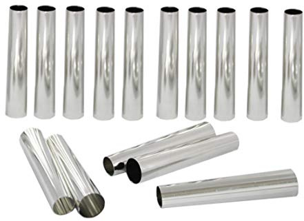 rukauf Schaumrollen-Formen Set 13,5cm - Traditionelle Backform Schillerlockenform Röhrchen Spritztüllen Sahnerollen (15)