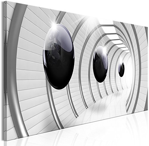 murando - Leinwandbild Kugeln grau Tunnel, Schlafzimmer, Wohnzimmer, modern | Hochwertige Leinwand, sofort aufhängbar, ideal fürs Wohn- oder Schlafzimmer, wasserfest und lichtecht, langlebig, stilvoll