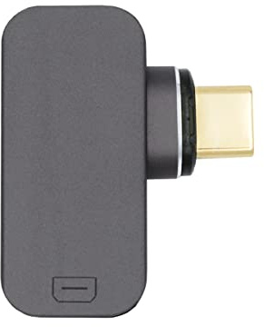 NFHK Magnetic Angled Type USB-C Type C to MINI DP Displayport Monitor Converter Adapter 4K 2K 60hz for Phone & Laptop