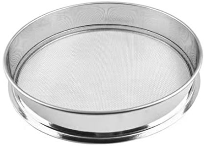 Garden Sieve Metal, Soil Sieve, Garden Riddle Mesh Sizes Garden Riddle Fine Mesh Soil Sieve Garden Sieve 0.3cm Grit for Stone Sand Gardening Tool,Gardening Sieve for Soil and Stones