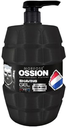 Morfose Ossion PBL Black Shaving Gel 1000 ml – Gel da barba trasparente idratante