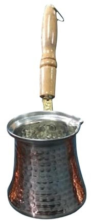 Sharplace Turkish Coffee Pot Stovetop Coffee Maker Gifts Kitchen Heavy Duty Restaurant Tea Maker Supplies Household Copper Coffee Cezve, 270ml