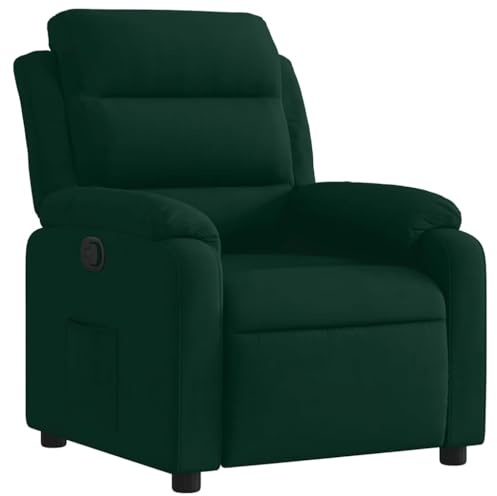 vidaXL Relaxsessel Dunkelgrün Samt