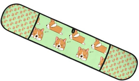 Corgi Maniques doubles pour four Motif chien endormi Résistant à la chaleur