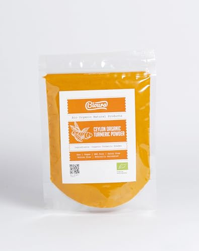 Bioura Organic Ceylon Turmeric Powder 100g, High Curcumin Content, Bio Organic Goodness
