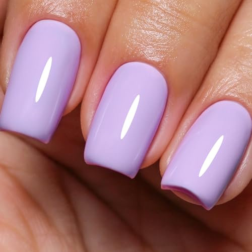 Imtiti Gel Nail Polish, 1Pcs Pastel Purple Soak Off UV LED Gel Polish, Long Lasting, Nail Art Manicure Salon DIY at Home for Spring and Summer (0.34 Fl Oz-965)