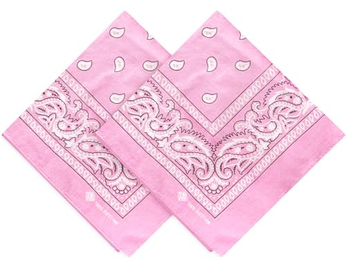 ZENO Bandana – 100% Baumwolle & Natürliche Fasern – Halstuch Ohne Polyester – Hochwertig, Weich, Langlebig & Waschmaschinenfest – Bandana Herren & Damen – Unisex & Kinder - 2 Pack