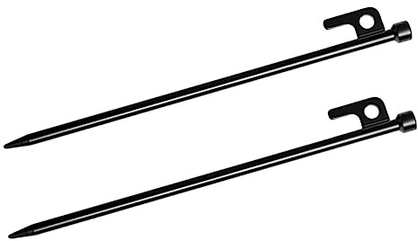 VICASKY 2stücke Metall Zeltpfähle Für Harten Boden Zelt-Camping-zubehör Zeltpfähle Aus Metall Zur Befestigung Outdoor-planenpfähle Mit Scharfem Ende