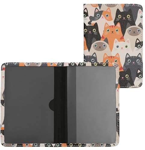 kwmobile Funda para permiso de circulación de coche en cuero sintético - Espacio para tarjetas - 9.2 x 13 CM doblado