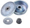 Kit de fijación de hoja de metal de repuesto para cabezal de engranaje de desbrozadora, adecuado para recortadoras FS120 F 00 F 50, contiene tuerca de cuello, placa de conductor, arandelas de empuje